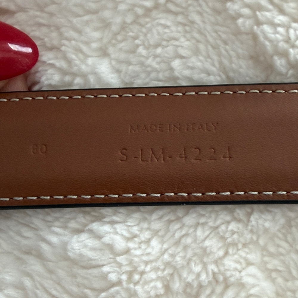 Celine Medium 25MM Triomphe Belt - Tan - Picture 5 of 7